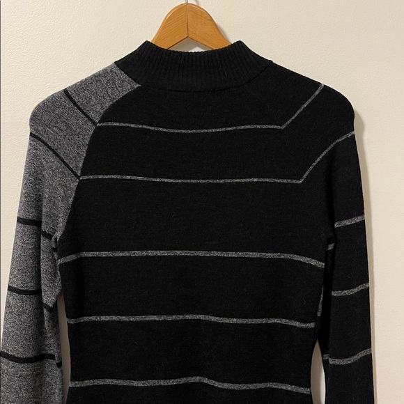 KRIMSON KLOVER NWOT Merino Wool Sweater Dress Color Block Striped Knee Length - Picture 9 of 10